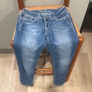 Women’s Skinny Faded Blue Denim Jeans